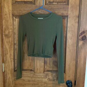 Madewell cropped ribbed long sleeve